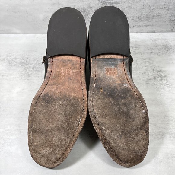 Frye Leather Lace Up Zip Ankle Boots - Men's Size 11.5 D - Brown - Picture 9 of 11